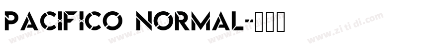 Pacifico Normal字体转换